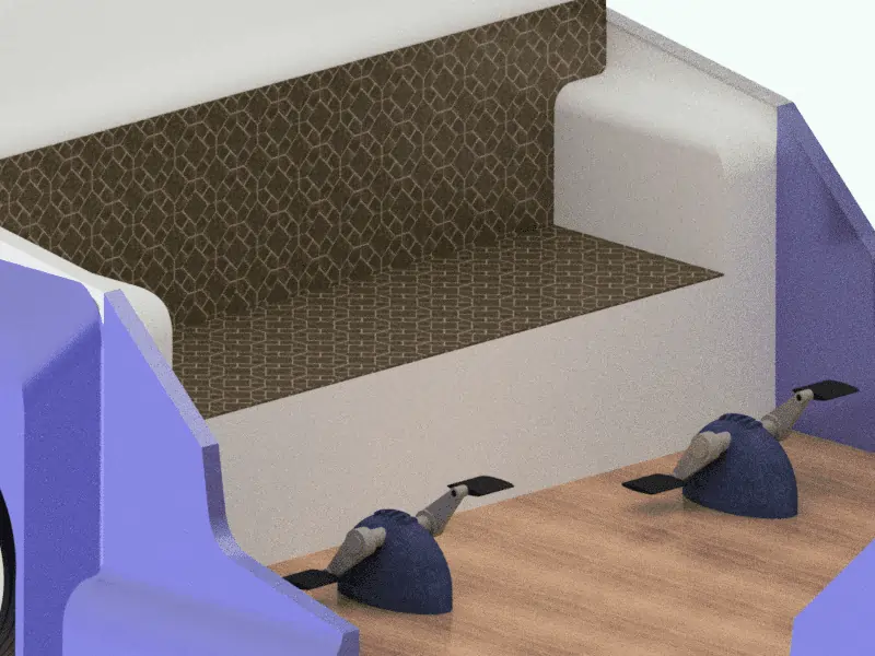 ECO-Pedal vehicle concept with integrated pedalling system for seated passengers and solar panels in the structure