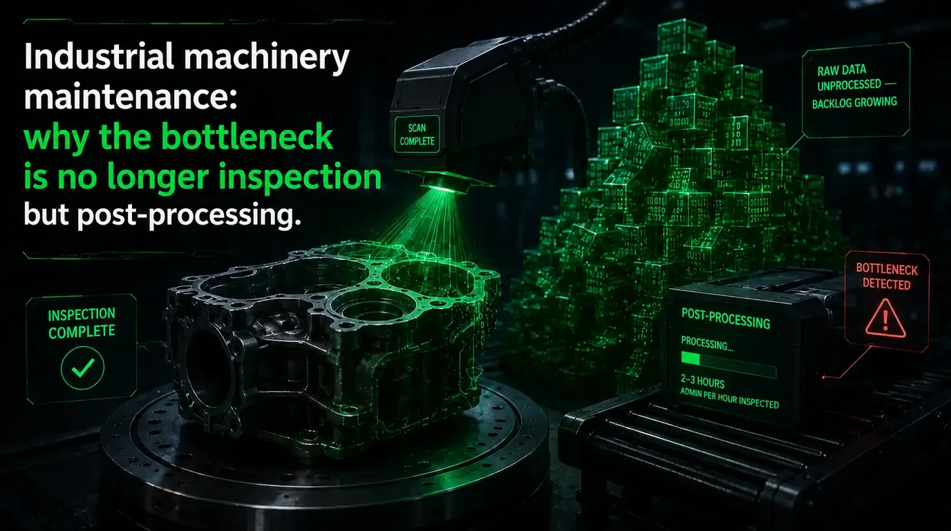 Industrial machinery maintenance: why the bottleneck is no longer inspection but post-processing