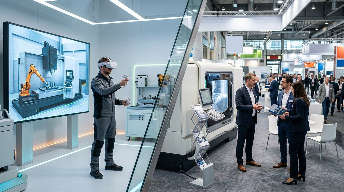 Showroom Virtual vs. Stand en Feria Industrial: Comparativa Real de Costes y Conversión