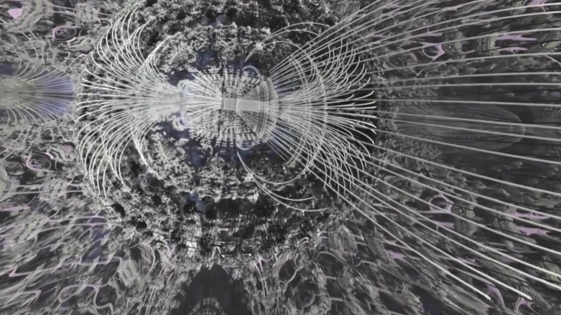 Machina Infinitum metaverse with generative mathematical fractals in an immersive dome inside the virtual museum